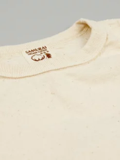 Samurai Jeans SJST-SC01 Japanese Cotton Crew T-Shirt Natural 29 Samurai Jeans SJST-SC01 Japanese Cotton Crew T-Shirt Natural