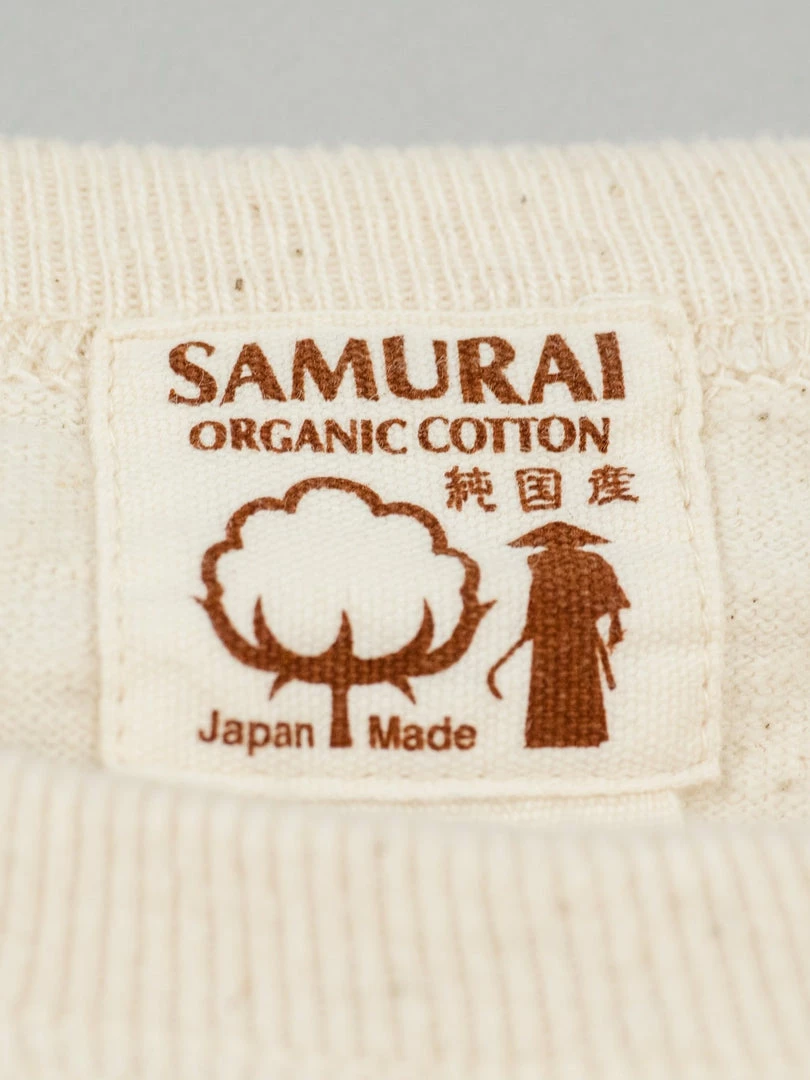 Samurai Jeans SJST-SC01 Japanese Cotton Crew T-Shirt Natural 15 Samurai Jeans SJST-SC01 Japanese Cotton Crew T-Shirt Natural