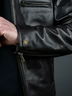 Shangri-La Heritage "Varenne" Black Leather Jacket