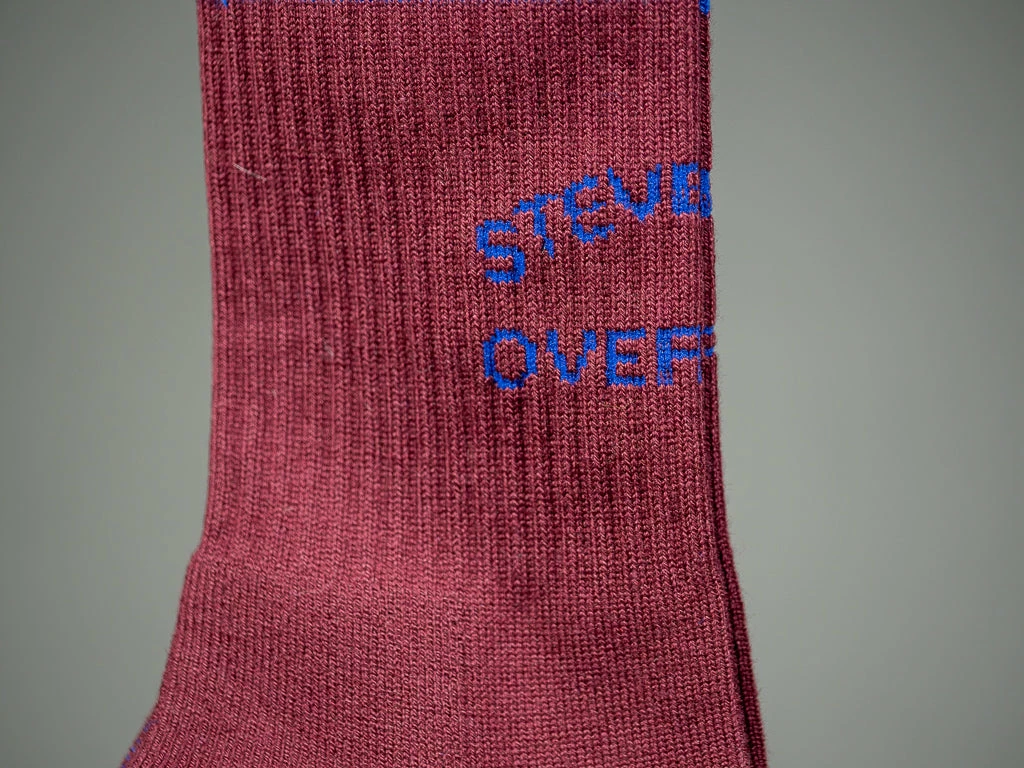 Stevenson Overall Co. Athletic Socks Burgundy 5 Stevenson Overall Co. Athletic Socks Burgundy