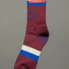 Stevenson Overall Co. Athletic Socks Burgundy 1 Stevenson Overall Co. Athletic Socks Burgundy