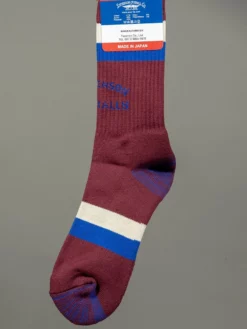 Stevenson Overall Co. Athletic Socks Burgundy