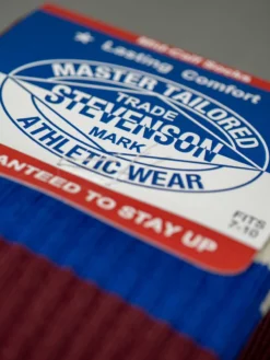 Stevenson Overall Co. Athletic Socks Burgundy 8 Stevenson Overall Co. Athletic Socks Burgundy