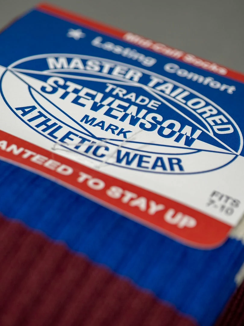 Stevenson Overall Co. Athletic Socks Burgundy 4 Stevenson Overall Co. Athletic Socks Burgundy