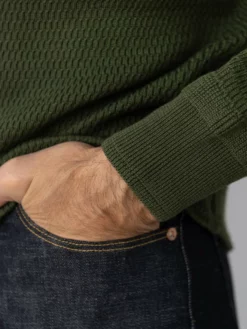 Stevenson Overall Co. Merino Wool Thermal Long Sleeve Shirt Olive NEW ARRIVALS