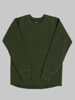 Stevenson Overall Co. Merino Wool Thermal Long Sleeve Shirt Olive NEW ARRIVALS