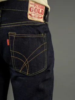 The Strike Gold 5004ID Double Indigo Straight Tapered Jeans