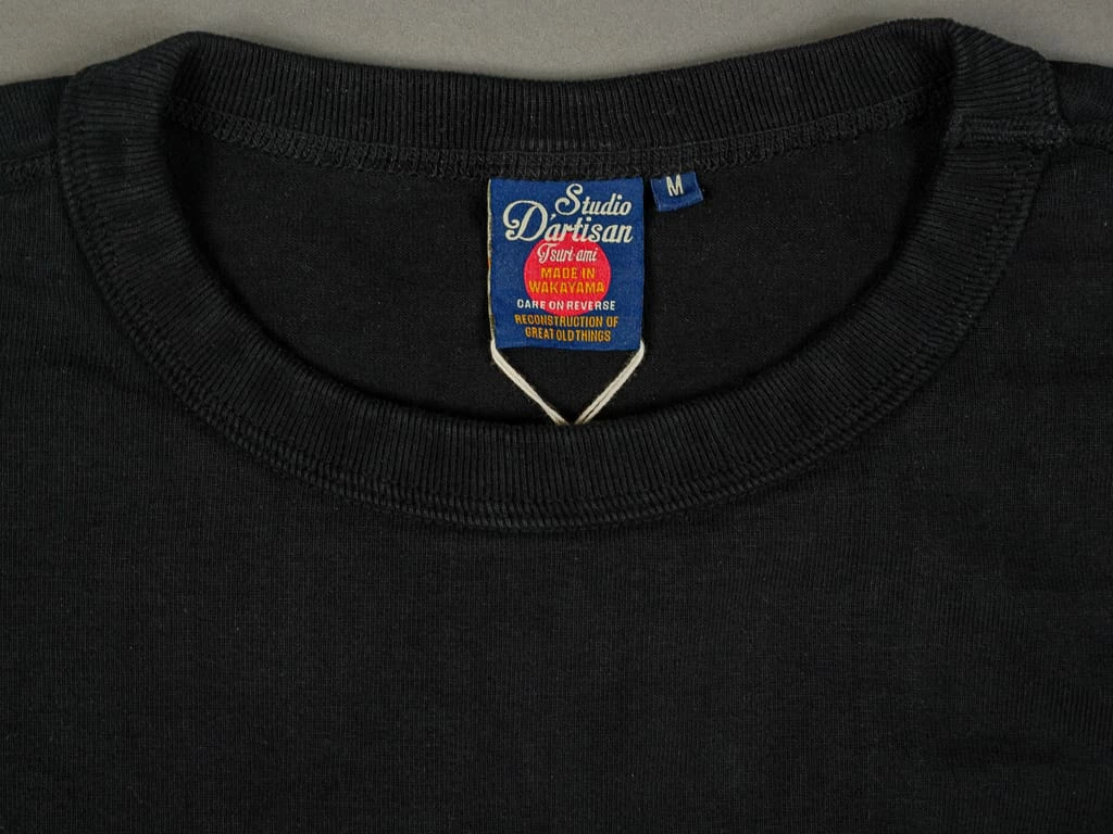 STUDIO D´ARTISAN Studio D'Artisan 9913 Loopwheel T-Shirt Black 9 STUDIO D´ARTISAN Studio D'Artisan 9913 Loopwheel T-Shirt Black