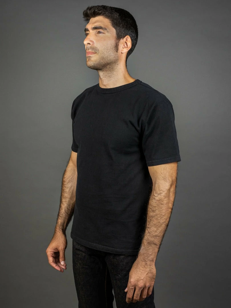 STUDIO D´ARTISAN Studio D'Artisan 9913 Loopwheel T-Shirt Black 5 STUDIO D´ARTISAN Studio D'Artisan 9913 Loopwheel T-Shirt Black