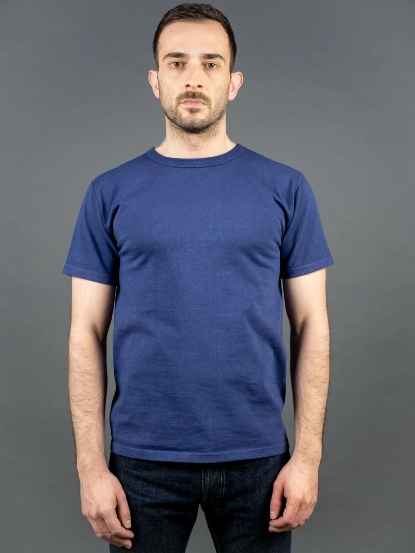 STUDIO D´ARTISAN Studio D'Artisan 9913 Loopwheel T-Shirt Navy 3 STUDIO D´ARTISAN Studio D'Artisan 9913 Loopwheel T-Shirt Navy