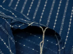 STUDIO D´ARTISAN Studio D'Artisan Indigo Wabash Band Collar Shirt