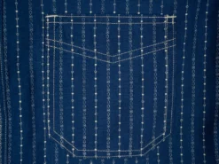 STUDIO D´ARTISAN Studio D'Artisan Indigo Wabash Band Collar Shirt