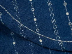 STUDIO D´ARTISAN Studio D'Artisan Indigo Wabash Band Collar Shirt