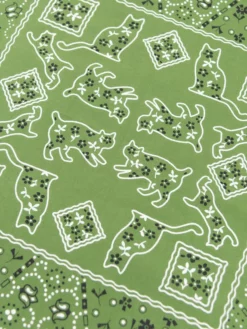 TCB Cat Bandana Green NEW ARRIVALS