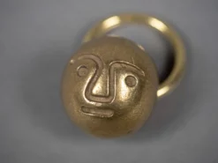 TENDER CO. ACCESSORIES Tender Lost Wax-Cast Polished Brass Ball Keyring