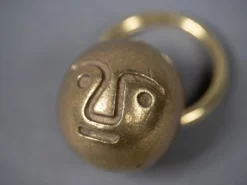 TENDER CO. ACCESSORIES Tender Lost Wax-Cast Polished Brass Ball Keyring