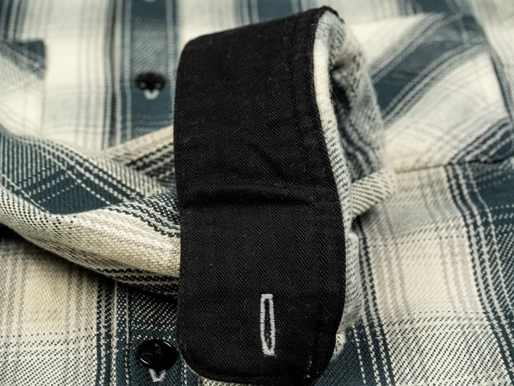 The Flat Head Ombré Flannel Shirt Ivory 24 The Flat Head Ombré Flannel Shirt Ivory