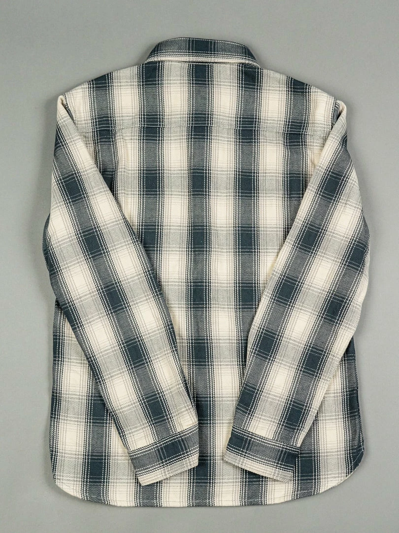 The Flat Head Ombré Flannel Shirt Ivory 11 The Flat Head Ombré Flannel Shirt Ivory