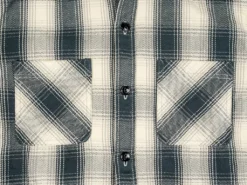 The Flat Head Ombré Flannel Shirt Ivory 45 The Flat Head Ombré Flannel Shirt Ivory