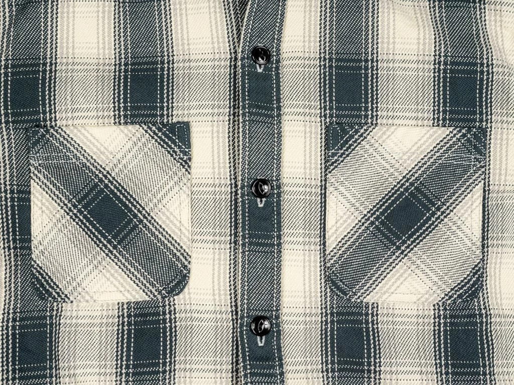 The Flat Head Ombré Flannel Shirt Ivory 14 The Flat Head Ombré Flannel Shirt Ivory