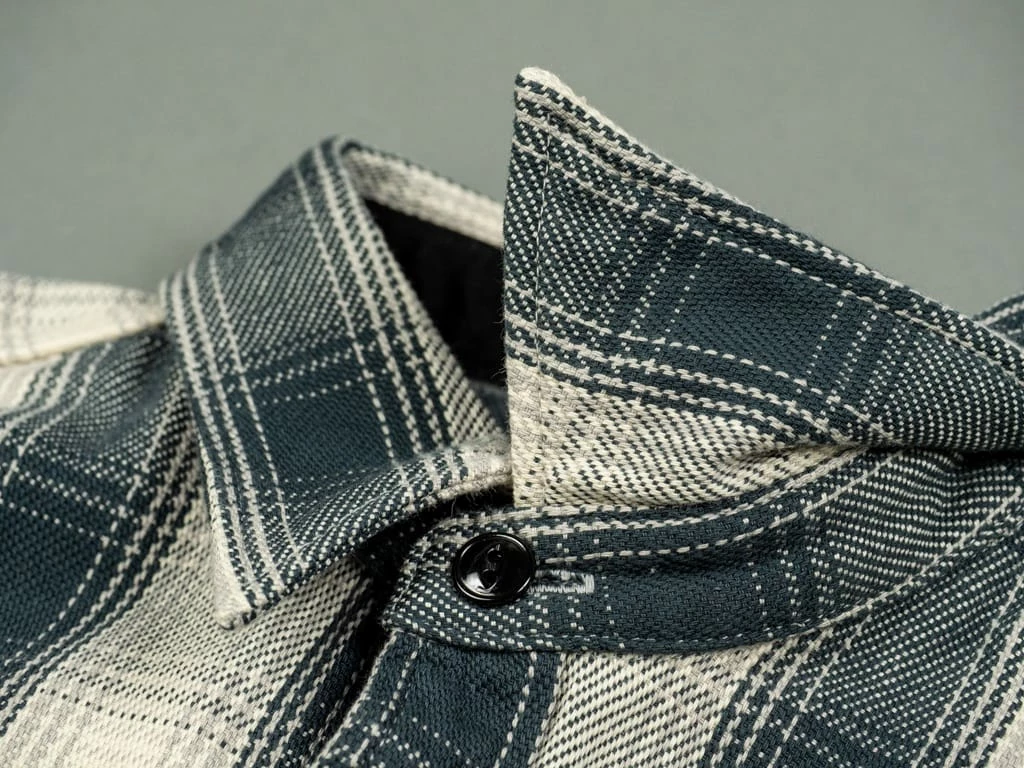 The Flat Head Ombré Flannel Shirt Ivory 19 The Flat Head Ombré Flannel Shirt Ivory