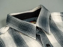 The Flat Head Ombré Flannel Shirt Ivory 44 The Flat Head Ombré Flannel Shirt Ivory