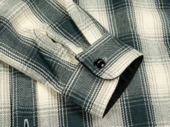 The Flat Head Ombré Flannel Shirt Ivory 48 The Flat Head Ombré Flannel Shirt Ivory