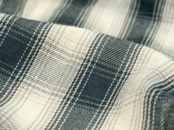 The Flat Head Ombré Flannel Shirt Ivory 56 The Flat Head Ombré Flannel Shirt Ivory