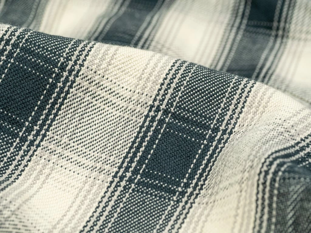 The Flat Head Ombré Flannel Shirt Ivory 25 The Flat Head Ombré Flannel Shirt Ivory