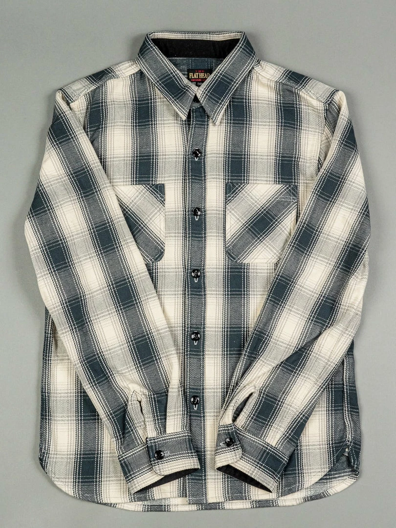 The Flat Head Ombré Flannel Shirt Ivory 10 The Flat Head Ombré Flannel Shirt Ivory