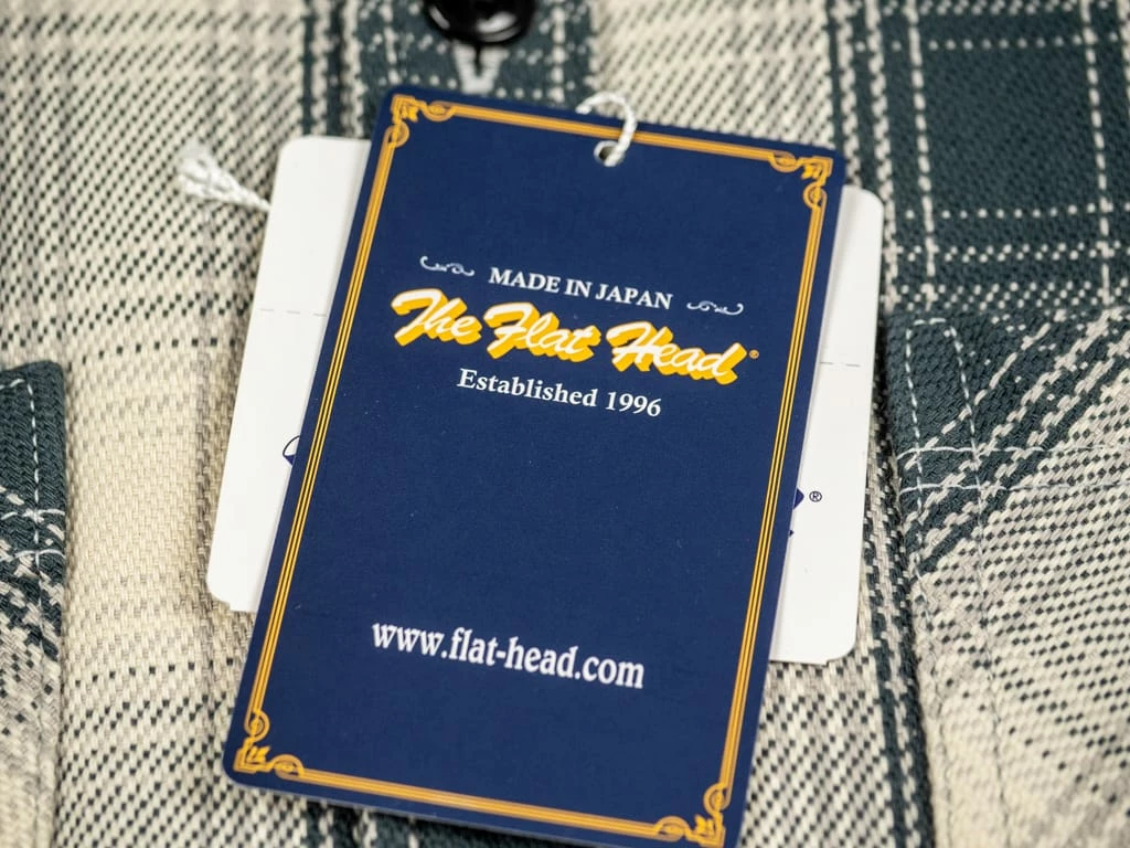 The Flat Head Ombré Flannel Shirt Ivory 26 The Flat Head Ombré Flannel Shirt Ivory