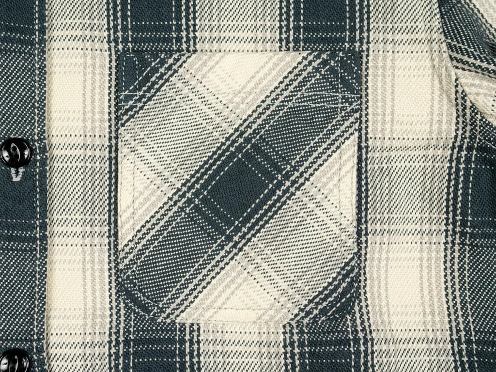 The Flat Head Ombré Flannel Shirt Ivory 30 The Flat Head Ombré Flannel Shirt Ivory