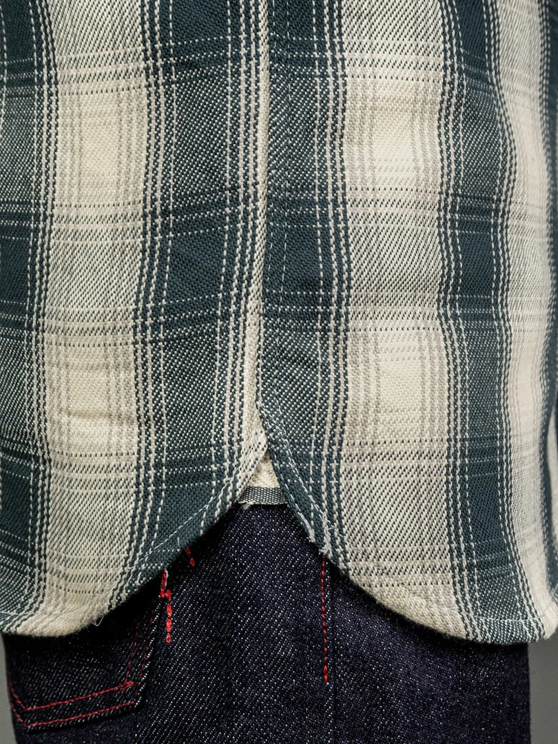 The Flat Head Ombré Flannel Shirt Ivory 9 The Flat Head Ombré Flannel Shirt Ivory