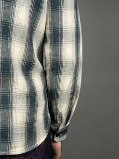 The Flat Head Ombré Flannel Shirt Ivory 39 The Flat Head Ombré Flannel Shirt Ivory