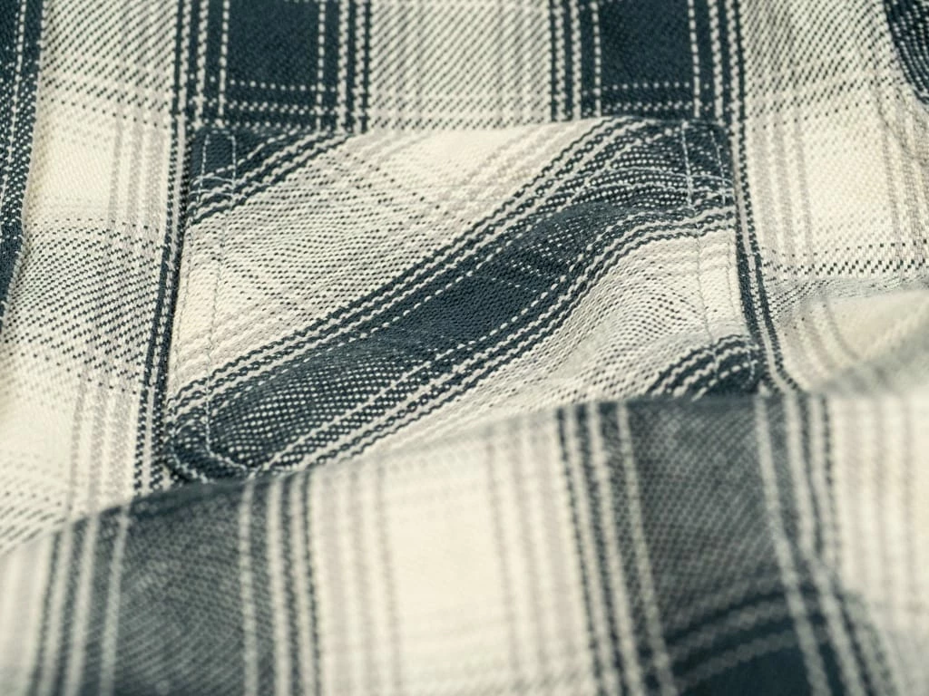 The Flat Head Ombré Flannel Shirt Ivory 32 The Flat Head Ombré Flannel Shirt Ivory