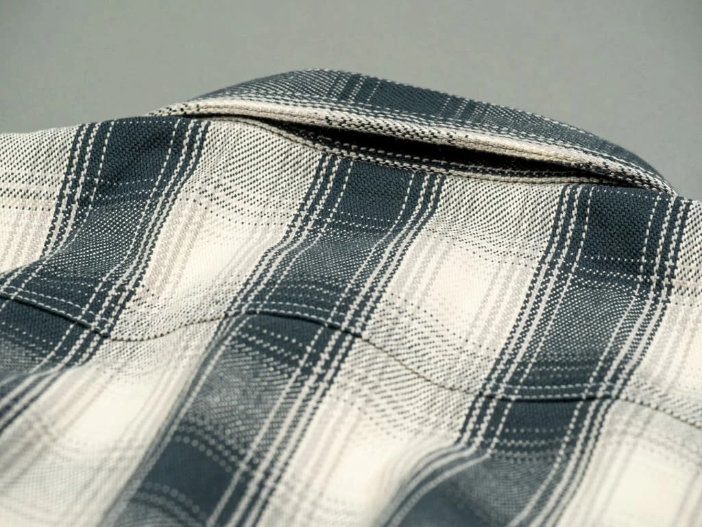 The Flat Head Ombré Flannel Shirt Ivory 33 The Flat Head Ombré Flannel Shirt Ivory