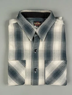 The Flat Head Ombré Flannel Shirt Ivory 43 The Flat Head Ombré Flannel Shirt Ivory