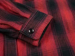 The Flat Head Ombré Flannel Shirt Red 47 The Flat Head Ombré Flannel Shirt Red