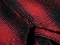 The Flat Head Ombré Flannel Shirt Red 58 The Flat Head Ombré Flannel Shirt Red