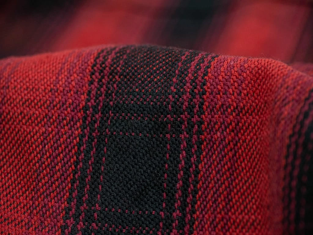 The Flat Head Ombré Flannel Shirt Red 30 The Flat Head Ombré Flannel Shirt Red