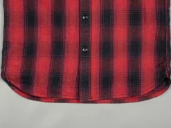 The Flat Head Ombré Flannel Shirt Red 45 The Flat Head Ombré Flannel Shirt Red