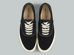 NEW ARRIVALS Trophy Clothing Mill Boat Shoes Black X Cream