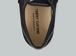 NEW ARRIVALS Trophy Clothing Mill Boat Shoes Black X Cream