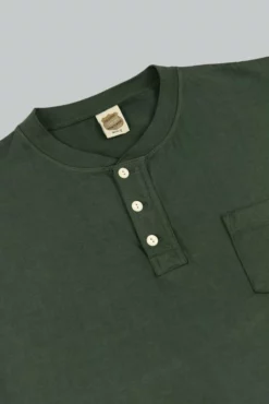 Trophy Clothing OD Henley Tee Olive NEW ARRIVALS