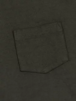 Trophy Clothing OD Henley Tee Gun Black