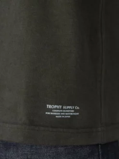 Trophy Clothing OD Henley Tee Gun Black