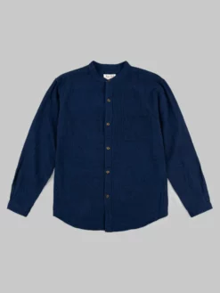 UES Indigo Band Collar Shirt