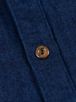 UES Indigo Band Collar Shirt