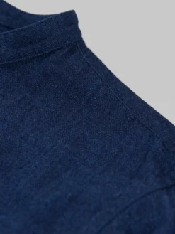 UES Indigo Band Collar Shirt