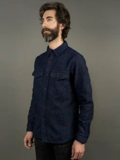 UES Indigo Extra Heavy Flannel Shirt